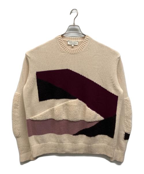 STUDIO NICHOLSON（スタジオ ニコルソン）STUDIO NICHOLSON (スタジオ ニコルソン) PALME KNITTED JUMPER ベージュ サイズ:Lの古着・服飾アイテム