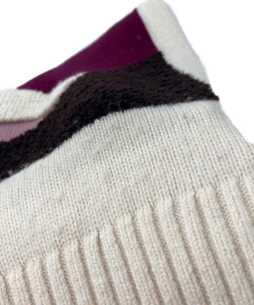 STUDIO NICHOLSON（スタジオ ニコルソン）STUDIO NICHOLSON (スタジオ ニコルソン) PALME KNITTED JUMPER ベージュ サイズ:Lの古着・服飾アイテム