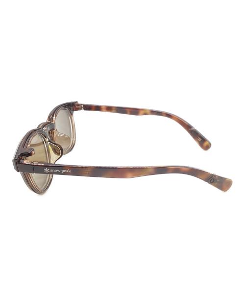JIN'S（ジンズ）JIN'S (ジンズ) Snow peak (スノーピーク) サングラス ブラウン サイズ:48.1□21.0-145.0の古着・服飾アイテム