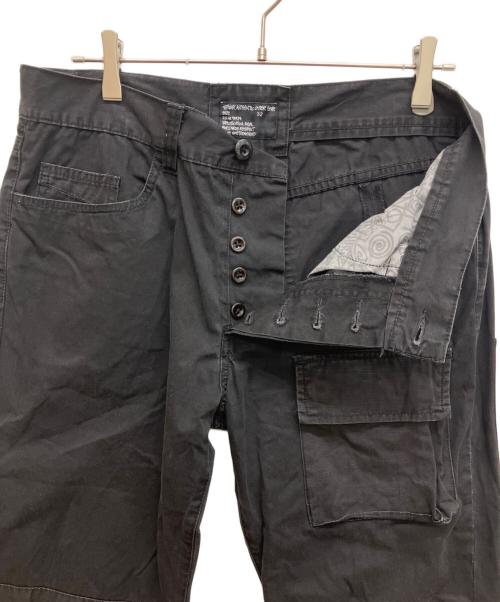 stussy（ステューシー）stussy (ステューシー) カーゴパンツ ブラック サイズ:81cm (W32)の古着・服飾アイテム