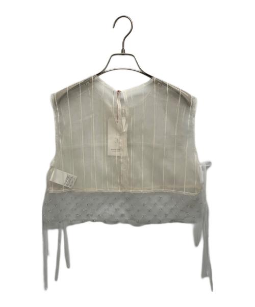 MAISON SPECIAL（メゾンスペシャル）MAISON SPECIAL (メゾンスペシャル) Tulle Layered Mini Vest ベージュ サイズ:Free 未使用品の古着・服飾アイテム