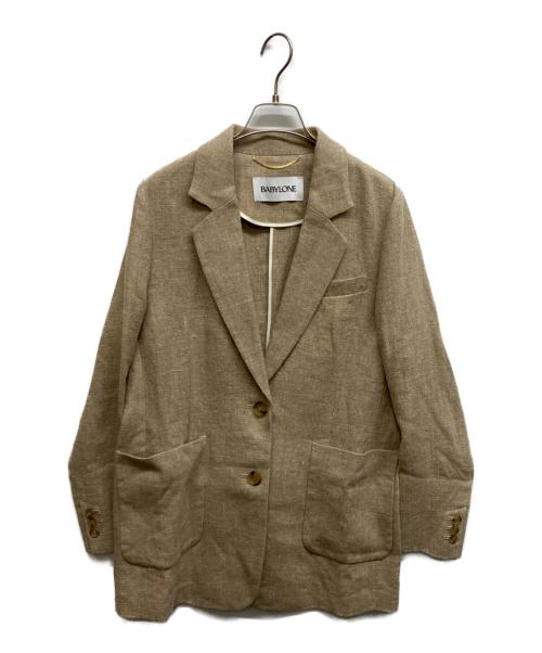 BABYLONE（バビロン）BABYLONE (バビロン) ヘビーリネンジャケット ベージュ サイズ:Free 未使用品の古着・服飾アイテム