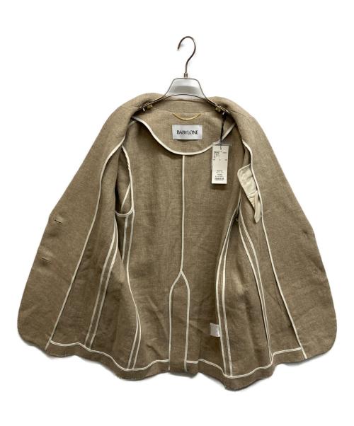 BABYLONE（バビロン）BABYLONE (バビロン) ヘビーリネンジャケット ベージュ サイズ:Free 未使用品の古着・服飾アイテム