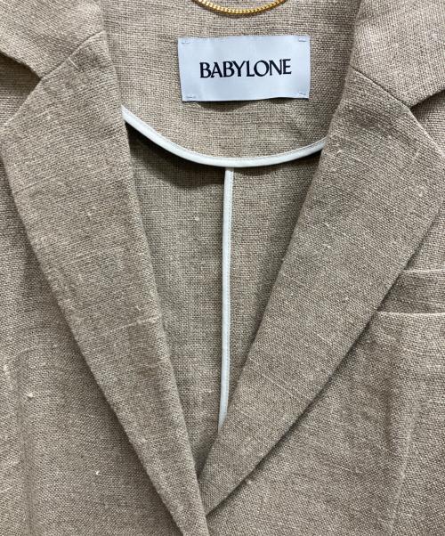 BABYLONE（バビロン）BABYLONE (バビロン) ヘビーリネンジャケット ベージュ サイズ:Free 未使用品の古着・服飾アイテム