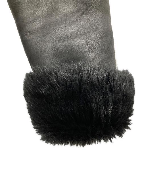 ESTNATION（エストネーション）ESTNATION (エストネーション) ムートンレザーファーコート ブラック サイズ:36の古着・服飾アイテム