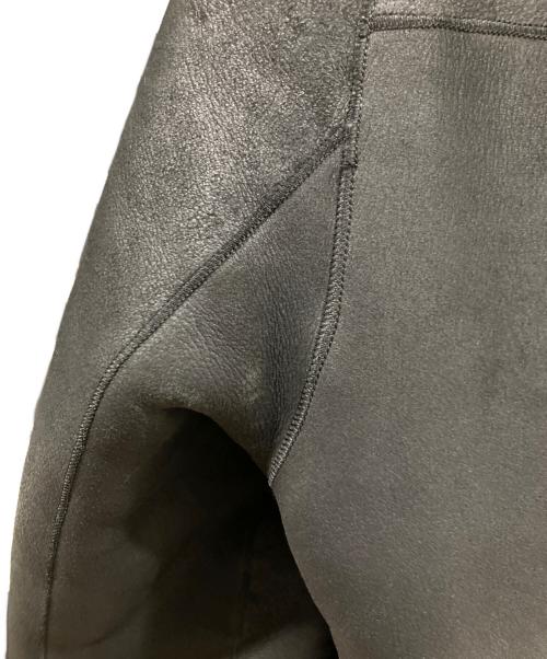 ESTNATION（エストネーション）ESTNATION (エストネーション) ムートンレザーファーコート ブラック サイズ:36の古着・服飾アイテム