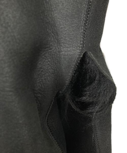 ESTNATION（エストネーション）ESTNATION (エストネーション) ムートンレザーファーコート ブラック サイズ:36の古着・服飾アイテム