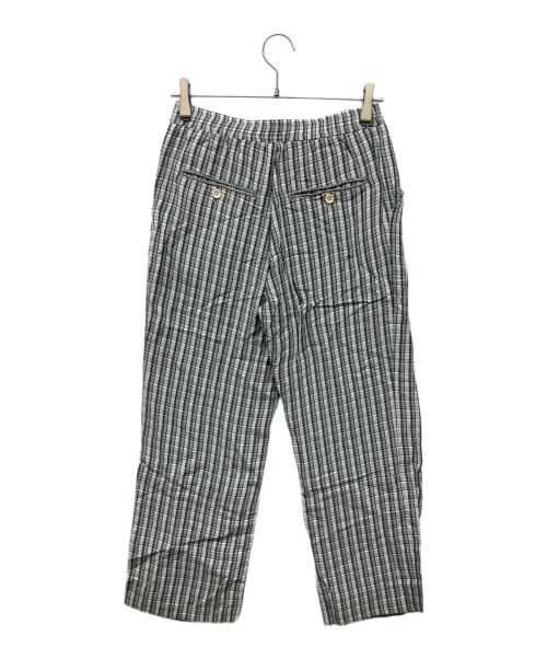Name.（ネーム）Name. (ネーム) RAYON PLAID EASY TROUSERS　レーヨン プレーン イージー トラウザーズ グレー サイズ:2の古着・服飾アイテム
