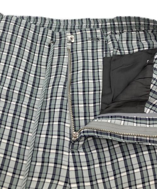 Name.（ネーム）Name. (ネーム) RAYON PLAID EASY TROUSERS　レーヨン プレーン イージー トラウザーズ グレー サイズ:2の古着・服飾アイテム
