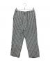 Name.（ネーム）の古着「RAYON PLAID EASY TROUSERS　レーヨン プレーン イージー トラウザーズ」｜グレー