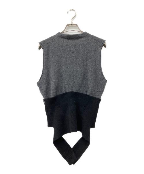 kayle（ケイル）kayle (ケイル) WOOL KNIT VEST WAIST WARMER SET グレー サイズ:Freeの古着・服飾アイテム