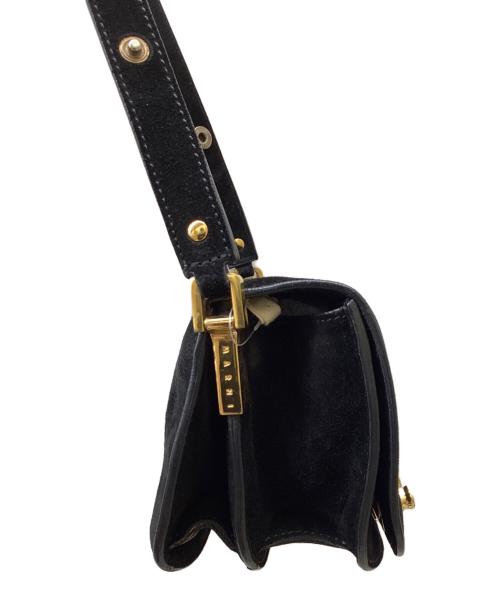 MARNI（マルニ）MARNI (マルニ) スエードショルダーバッグ ブラックの古着・服飾アイテム