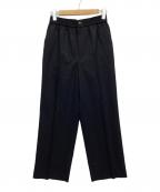 BEAUTY&YOUTHビューティーアンドユース）の古着「チョークストライプ ゴム パンツ」｜ネイビー