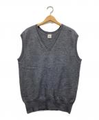 6(ROKU) BEAUTY&YOUTHロク ビューティーアンドユース）の古着「ウールボイルニットベスト」｜グレー