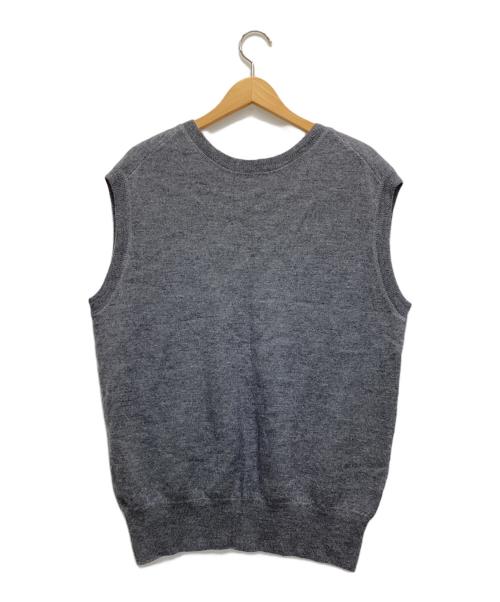 6(ROKU) BEAUTY&YOUTH（ロク ビューティーアンドユース）6(ROKU) BEAUTY&YOUTH (ロク ビューティーアンドユース) ウールボイルニットベスト グレー サイズ:表記なしの古着・服飾アイテム