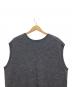 中古・古着 6(ROKU) BEAUTY&YOUTH (ロク ビューティーアンドユース) ウールボイルニットベスト グレー サイズ:表記なし：2500円