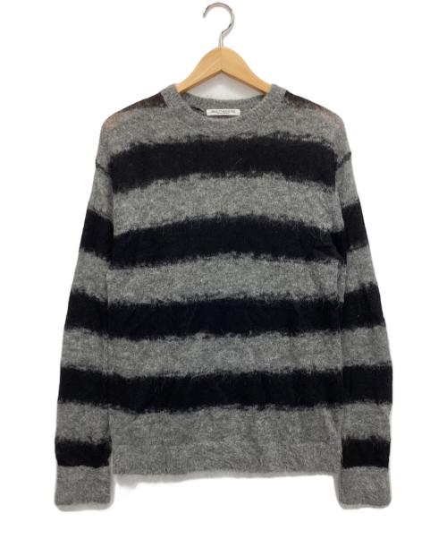 BEAUTY&YOUTH（ビューティーアンドユース）BEAUTY&YOUTH (ビューティーアンドユース) アルパカナイロンスカシクルーネックニット グレー サイズ:表記なしの古着・服飾アイテム