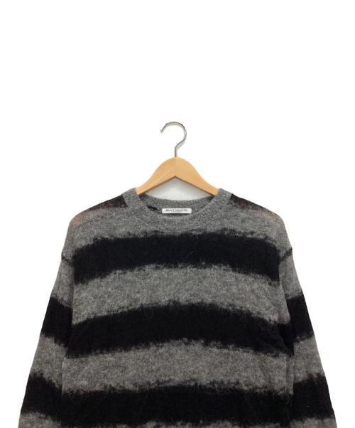 BEAUTY&YOUTH（ビューティーアンドユース）BEAUTY&YOUTH (ビューティーアンドユース) アルパカナイロンスカシクルーネックニット グレー サイズ:表記なしの古着・服飾アイテム