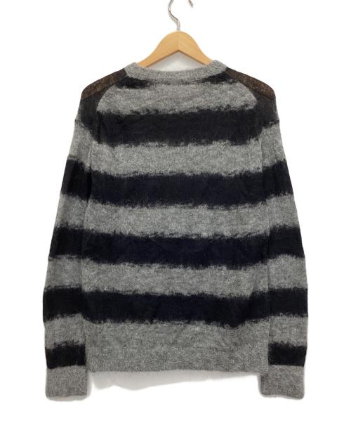 BEAUTY&YOUTH（ビューティーアンドユース）BEAUTY&YOUTH (ビューティーアンドユース) アルパカナイロンスカシクルーネックニット グレー サイズ:表記なしの古着・服飾アイテム