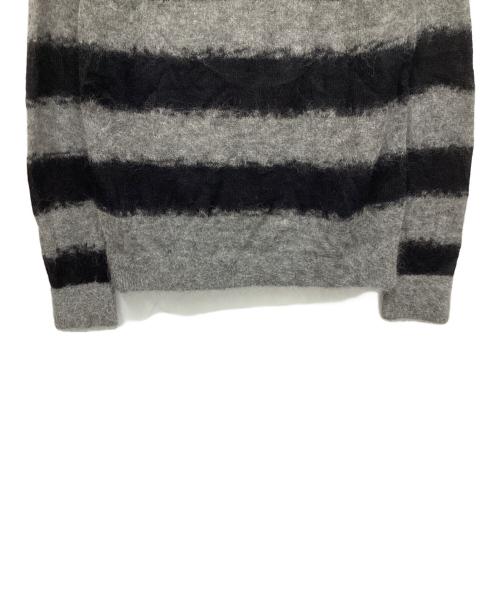 BEAUTY&YOUTH（ビューティーアンドユース）BEAUTY&YOUTH (ビューティーアンドユース) アルパカナイロンスカシクルーネックニット グレー サイズ:表記なしの古着・服飾アイテム