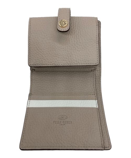 PELLE BORSA（ペレボルサ）PELLE BORSA (ペレボルサ) 2つ折り財布 ホワイトの古着・服飾アイテム