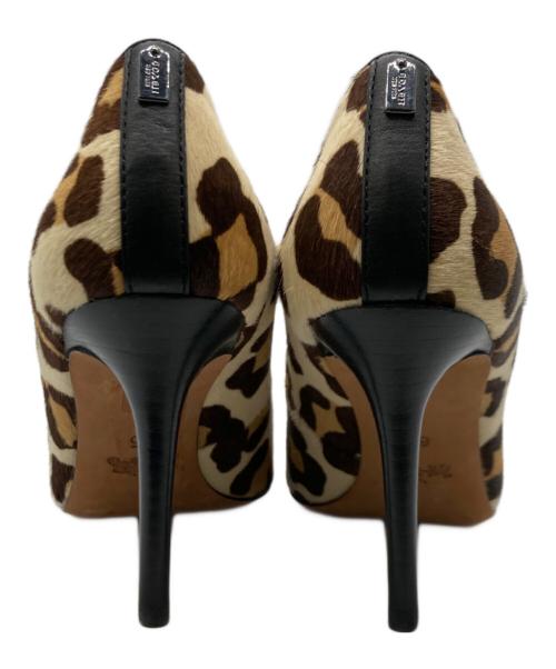 COACH（コーチ）COACH (コーチ) ハラコヒールパンプス ベージュ サイズ:6.5の古着・服飾アイテム