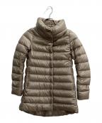 HERNOヘルノ）の古着「Aライン アメリア ダウンジャケット」｜ベージュ