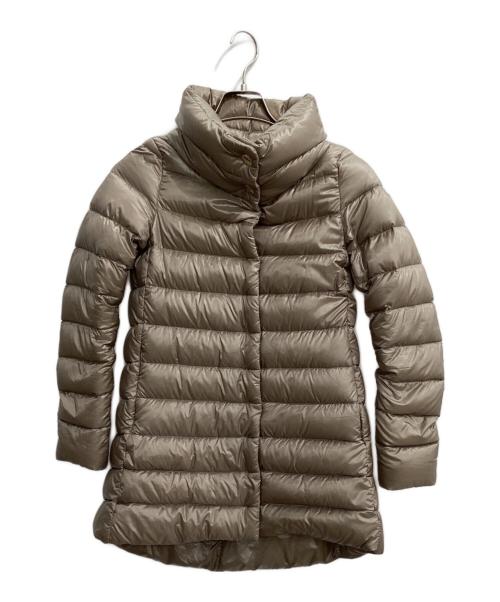 HERNO（ヘルノ）HERNO (ヘルノ) Aライン アメリア ダウンジャケット ベージュ サイズ:36の古着・服飾アイテム