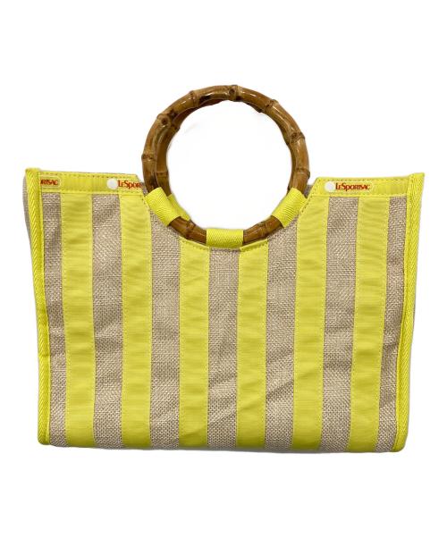 LeSportsac（レスポートサック）LeSportsac (レスポートサック) 2WAYバッグ/SM BAMBOO BOOK TOTE ナチュラル/イエローの古着・服飾アイテム