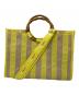 LeSportsac（レスポートサック）の古着「2WAYバッグ/SM BAMBOO BOOK TOTE」｜ナチュラル/イエロー
