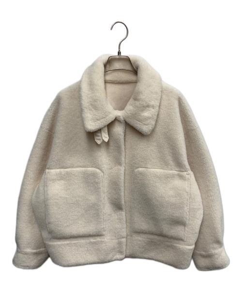 STUNNING LURE（スタニングルアー）STUNNING LURE (スタニングルアー) エコムートンショートジャケット アイボリーの古着・服飾アイテム