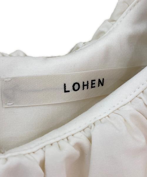 LOHEN（ローヘン）LOHEN (ローヘン) バルーンカラーブラウス ホワイト サイズ:Free 未使用品の古着・服飾アイテム