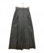 CODE Aコードエー）の古着「pleated wide leg trousers」｜グレー
