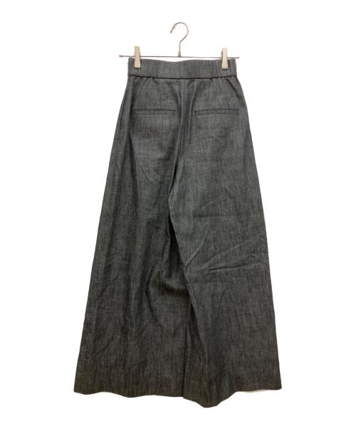CODE A（コードエー）CODE A (コードエー) pleated wide leg trousers グレー サイズ:XSの古着・服飾アイテム
