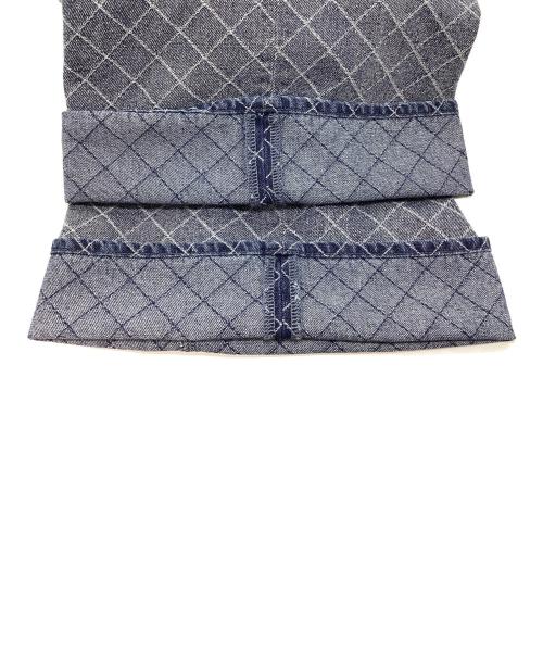 null.（ヌル）null. (ヌル) ダイヤパターンハイウエストコクーンデニム インディゴ サイズ:Sの古着・服飾アイテム