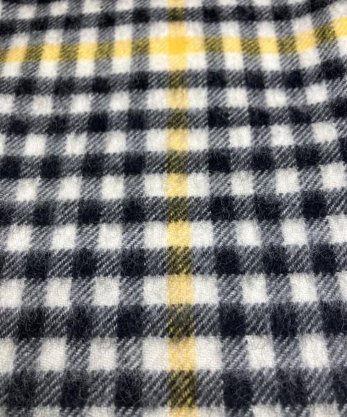 JOHNSTONS OF ELGIN（ジョンストンズオブエルガン）JOHNSTONS OF ELGIN (ジョンストンズオブエルガン) カシミヤチェックストール イエロー×ブラックの古着・服飾アイテム