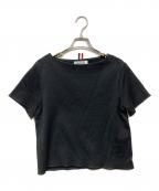 Thom Browneトムブラウン）の古着「シルクコットンTシャツ」｜ブラック
