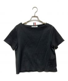 Thom Browne（トムブラウン）の古着「シルクコットンTシャツ」｜ブラック