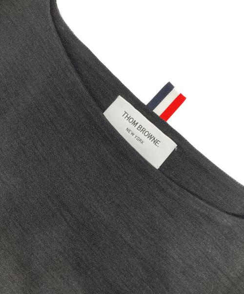 Thom Browne（トムブラウン）Thom Browne (トムブラウン) シルクコットンTシャツ ブラック サイズ:40の古着・服飾アイテム