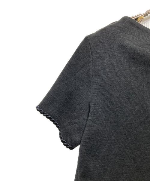 Thom Browne（トムブラウン）Thom Browne (トムブラウン) シルクコットンTシャツ ブラック サイズ:40の古着・服飾アイテム