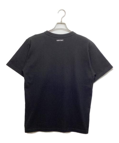 sacai（サカイ）sacai (サカイ) Flock Print T-Shirt ブラック サイズ:3の古着・服飾アイテム