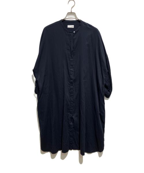 HUIS（ハウス）HUIS (ハウス) バルーンスリーブワンピース ネイビー サイズ:FREEの古着・服飾アイテム