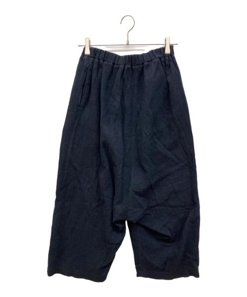 babaghuri（ババグーリ）babaghuri (ババグーリ) コットンリネンイージーパンツ ネイビー サイズ:Mの古着・服飾アイテム