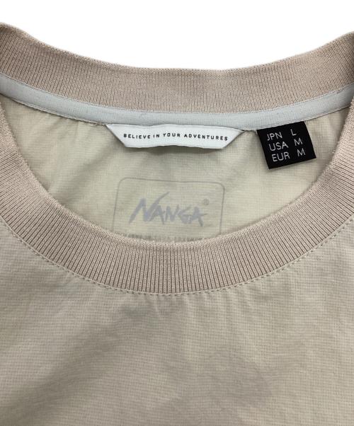 NANGA（ナンガ）NANGA (ナンガ) AIR CLOTH COMFY TEE ベージュ サイズ:Lの古着・服飾アイテム