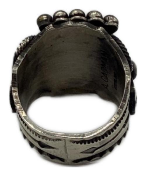 andy cadman（アンディキャドマン）andy cadman (アンディキャドマン) スタンプワークリング シルバー サイズ:16号の古着・服飾アイテム