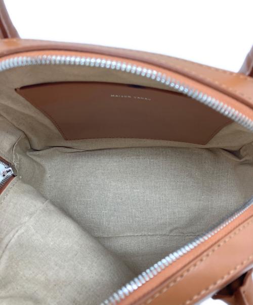 MAISON CANAU（メゾンカナウ）MAISON CANAU (メゾンカナウ) SMOOTH ROUND BOSTON バッグ ブラウンの古着・服飾アイテム