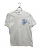 stussyステューシー）の古着「00'ｓネオンロゴTシャツ」｜ホワイト