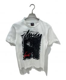 stussy×FUTURA LABORATORIES（ステューシー×フューチュラ ラボラトリーズ）の古着「00s ワールドツアーTシャツ」｜ホワイト
