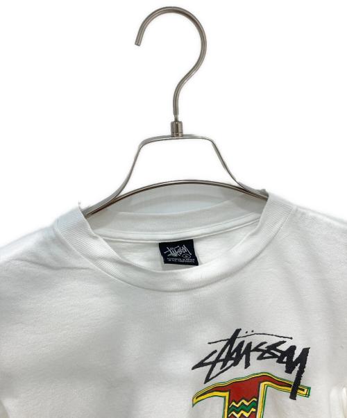 stussy（ステューシー）stussy (ステューシー) 00ｓIRIE SENSATION Tee ホワイト サイズ:Sの古着・服飾アイテム