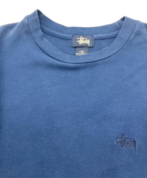 stussy（ステューシー）stussy (ステューシー) サイドメッシュTシャツ ネイビー サイズ:Mの古着・服飾アイテム